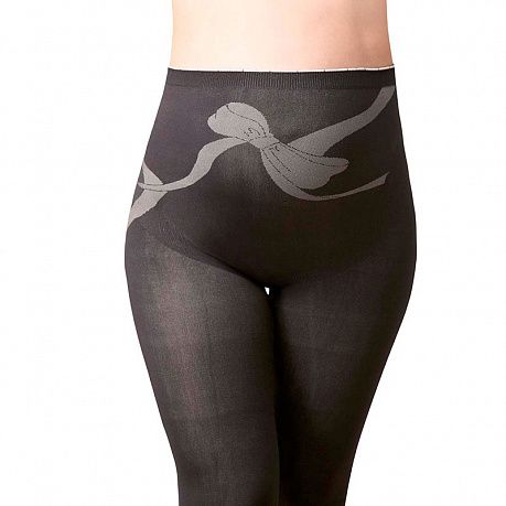 Легинсы для беременных Фэст бесшовные Б-754 черные с узором. Изображение 3 из 3