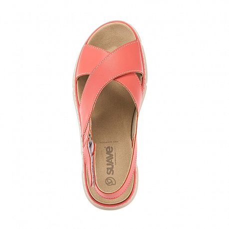 Сандалии Suave Mostar женские 12505T-1P28,1P28 коралловые. Изображение 3 из 4