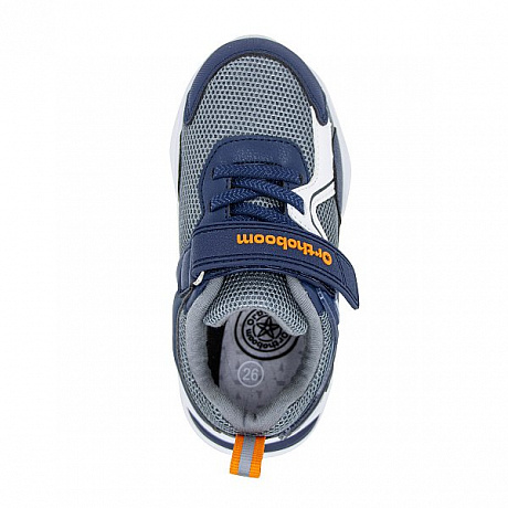 Кроссовки ортопедические Ортобум для мальчиков 33223-26 сине-серые. Изображение 3 из 6
